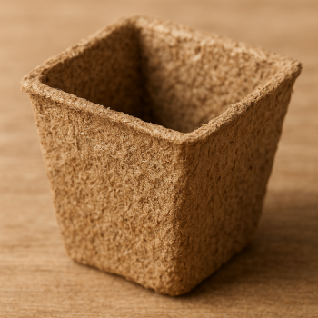 20250925_2215_Biodegradable Wood Fiber Pots_simple_compose_01k614rqmff518c3n4b84kfx7c